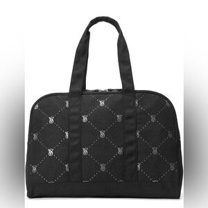 Victoria’s Secret Black Weekender Canvas Bag